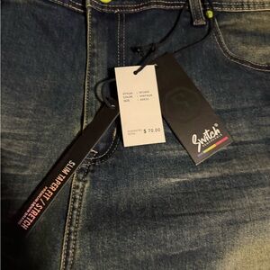 Slim Stretch Men's Jeans in Vintage Blue by